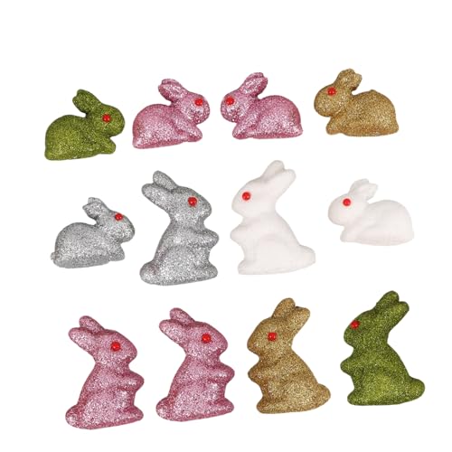 ifundom 12pcs Mini Bunnies Osterdekor Mini Tiere Kaninchen Miniatur Gefälschter Schaumtier Glitzer Tiny Village Ornament Tabletop Tierkunst Handwerk Frühling Geburtstagstisch Dekoration ifundom 12pcs Mini Bunnies Osterdekor Mini Tiere Kaninchen Miniatur Gefälschter Schaumtier Glitzer Tiny Village Ornament Tabletop Tierkunst Handwerk Frühling Geburtstagstisch Dekoration von ifundom