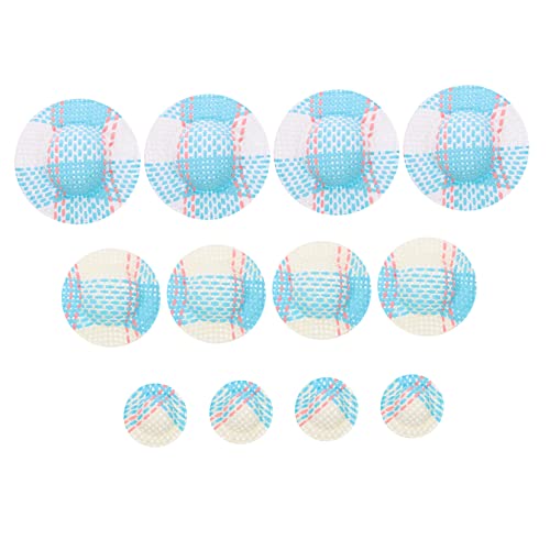 ifundom Miniatur Gestreiften Hut 12pcs Spielzeug Für Puppen Baby Puppe Kleidung Zubehör Mini Hüte Decor von ifundom