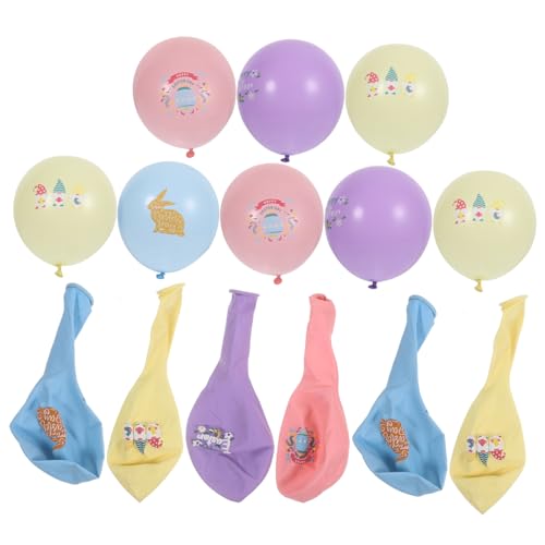 ifundom 14 Stück Osterballons Dekorationen Party Schwimmbad Luftballons Ballongas Ballons Dekorieren Ostern Ballon Dekorativer Luftballon Latexballon Fotokabinen-ballon Emulsion von ifundom