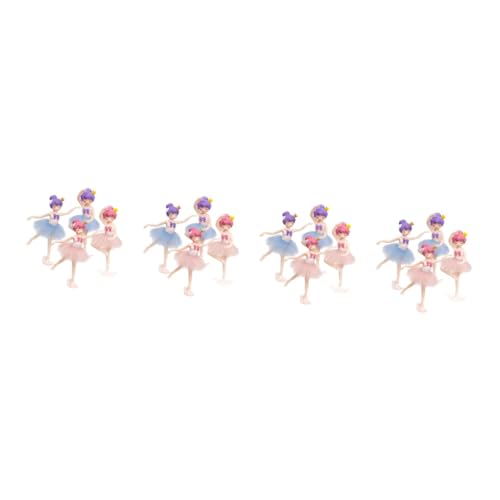ifundom 16 Stk Ballerina-Mädchen bürodeko büro dekoration torten deko Dekorationen Statue Partydekoration Desktop-Dekor Schreibtisch Pappbecher Schmuckstücke Skulptur Charaktermodell PVC von ifundom