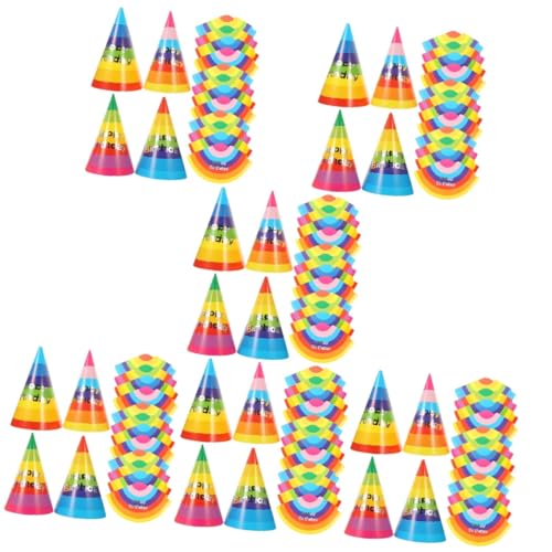 ifundom 192 Stk konischer Geburtstagshut Partyhüte für Kindergeburtstage Kindergeburtstagspartyhut Tiara Kappen Pailletten-Kugel-Geburtstagsmütze Hutverzierung für Kinder von ifundom
