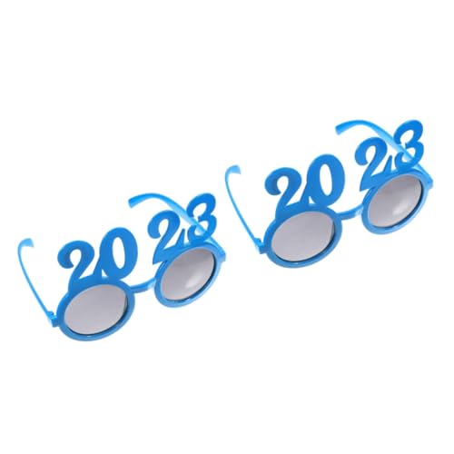 ifundom 2 Paar 2023 Digitale Brille Neujahrsvorräte Dekorative Gläser Für Partys Silvester Brille 360 Fotokabine Silvesterparty Dekore 2023 Zahlenbrille Mann Stk Anzahl Dekorativer Spiegel von ifundom