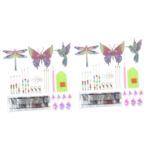 ifundom 2 Sätze DIY Diamond Drawing Pendant Teiliges Suncatcher Bastelset für Fensterdekoration Handgemachtes für Schlafzimmer Hochwertigen Schmucksteinen und Kreativem Design ifundom 2 Sätze DIY Diamond Drawing Pendant Teiliges Suncatcher Bastelset für Fensterdekoration Handgemachtes für Schlafzimmer Hochwertigen Schmucksteinen und Kreativem Design von ifundom