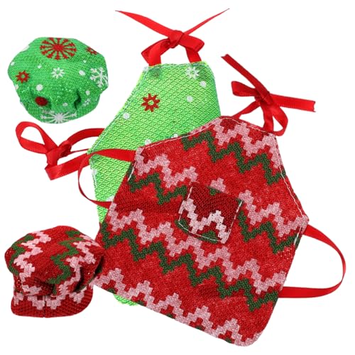 ifundom 2 Sätze dekorative Puppenschürze kinderparty mitgebsel dekoring Weihnachten Miniatur Plüsch Dekoration Kleidung Schürze für Puppen Puppe Foto-Requisite Stoff ifundom 2 Sätze dekorative Puppenschürze kinderparty mitgebsel dekoring Weihnachten Miniatur Plüsch Dekoration Kleidung Schürze für Puppen Puppe Foto-Requisite Stoff von ifundom