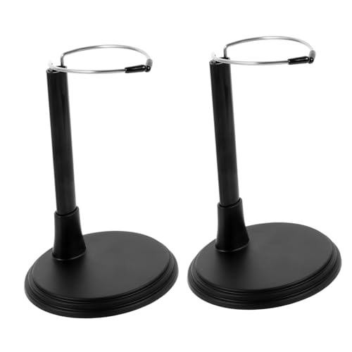 ifundom 2 Stück Stützrahmen Für Puppen Stand Und Anzeige Puppenspielzeug Puppenständer Action-Figur-Halter-Basis Gestell Für Puppe Puppenhalter Puppenregale PVC Black von ifundom