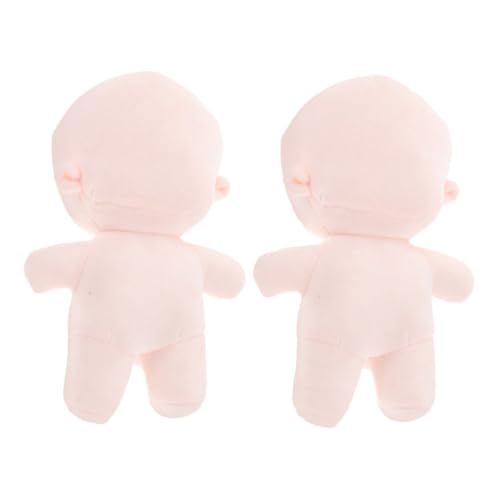 ifundom 2 Stück Weiche Blank Puppe mit Skelett Skelett Plüsch doll zum Selbergestalten Niedlicher Unvollendeter Puppenkörper Vielseitig für Sammeln Dekorieren und Basteln von ifundom