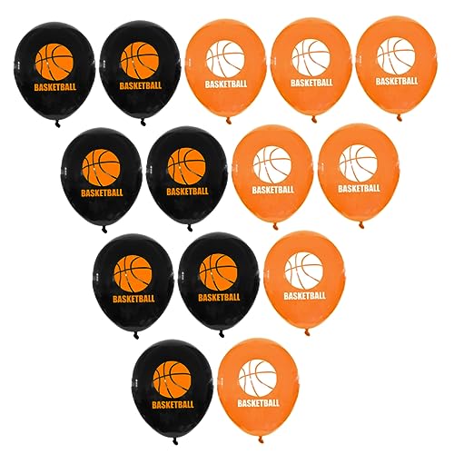 ifundom 20 Stück Ballonanzug Party Orange Luftballons Geburtstag Luftballons Heliumballon-kit Bausatz Ballons Bedrucken Basketball-ballons Latexballons Geburtstagsverzierung Emulsion von ifundom