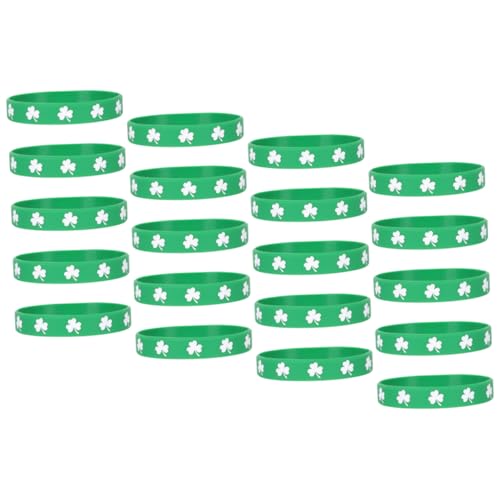 ifundom 20 Stück Kleeblatt-Armband Heilige Partygeschenk Dekorative Armbänder frauen armband st. Patrick Day Accessoires Party-Silikonarmbänder Silikonarmband Kieselgel ifundom 20 Stück Kleeblatt-Armband Heilige Partygeschenk Dekorative Armbänder frauen armband st. Patrick Day Accessoires Party-Silikonarmbänder Silikonarmband Kieselgel von ifundom