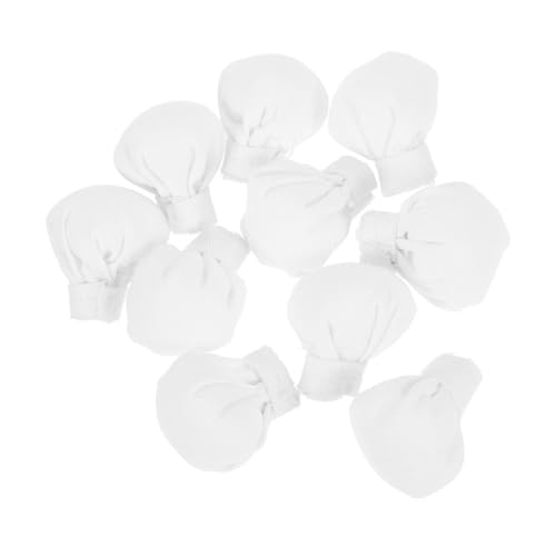 ifundom 20 Stück Mini Chef Hüte aus Stoff Kleine Puppenhut Accessoires Realistische Miniatur Kochmützen Weiche DIY Dekoration für Puppenhäuser Vielseitig für Bastelprojekte und von ifundom
