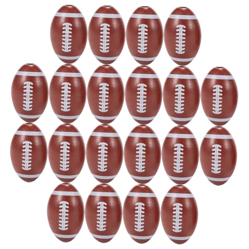 ifundom 20 Stück Spacer Perlen Fußball-Charms Fußball weich weißer Fußball american football Amerikanischer Football Schmuckherstellung aus Perlen Sportperlen für Armbänder Lotusbaum Brown ifundom 20 Stück Spacer Perlen Fußball-Charms Fußball weich weißer Fußball american football Amerikanischer Football Schmuckherstellung aus Perlen Sportperlen für Armbänder Lotusbaum Brown von ifundom
