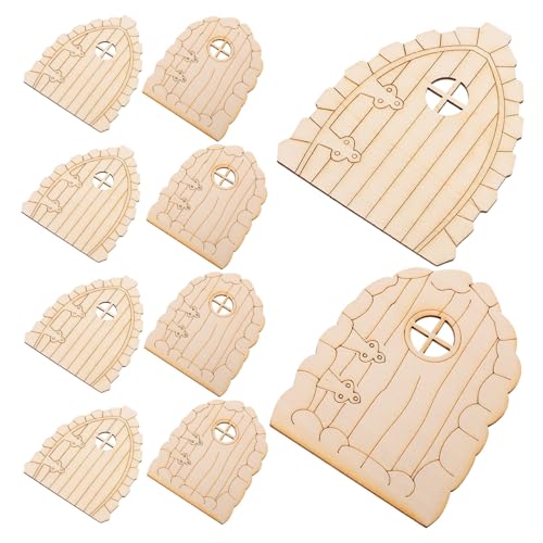 ifundom 20 Stück Teiliges Miniatur Holz Fenster Unvollendete Deko Langlebige Diy Gartenornamente Naturbelassen zum Bemalen und Individuellen Gestalten für Garten und Outdoor Dekoration von ifundom