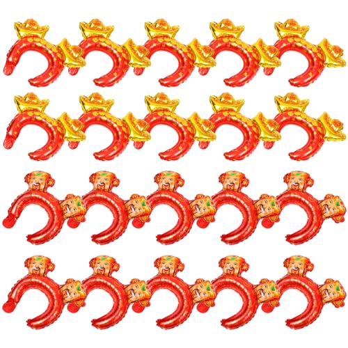 ifundom 20St Stirnband Ballon kleine Geschenkballons künstliche Dekoration leuchtende Dekoration Ballons luftballons balloons Neujahrspartyzubehör Neujahrsvorräte Aluminiumfolie rot ifundom 20St Stirnband Ballon kleine Geschenkballons künstliche Dekoration leuchtende Dekoration Ballons luftballons balloons Neujahrspartyzubehör Neujahrsvorräte Aluminiumfolie rot von ifundom