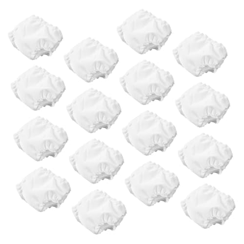 ifundom 24 Stück Puppenhöschen Puppen Set puppenkleidung Puppen Kleidung Mini-Puppenunterwäsche Puppenbekleidung Mädchen Puppenzubehör süße Puppenunterwäsche Stoff Weiß von ifundom