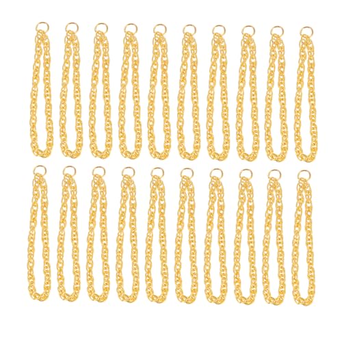 ifundom 25St Mini-Goldkette klobige goldene Halskette goldene klobige Halskette klobige Goldkette Puppen Kleidung Puppen Klamotten Puppe Goldkette Dekorative -Halskette Legierung ifundom 25St Mini-Goldkette klobige goldene Halskette goldene klobige Halskette klobige Goldkette Puppen Kleidung Puppen Klamotten Puppe Goldkette Dekorative -Halskette Legierung von ifundom