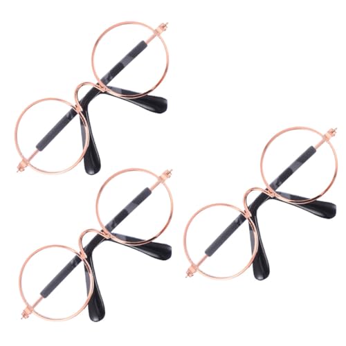 ifundom 2St Mini-Brille Puppen Kleidung Puppen Klamotten Haustierfoto Vintage- schnapsgläser Puppe Requisiten Runde Metallbrille Eisenlegierung Transparent ifundom 2St Mini-Brille Puppen Kleidung Puppen Klamotten Haustierfoto Vintage- schnapsgläser Puppe Requisiten Runde Metallbrille Eisenlegierung Transparent von ifundom