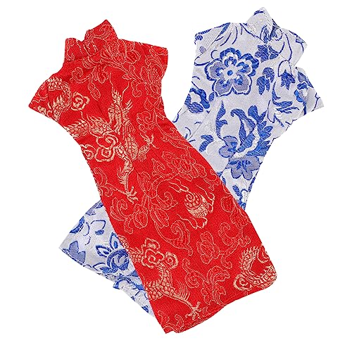 ifundom 2St Zubehör für Cheongsam-Puppen Babypuppenkleidung wiedergeborenes Kleinkind Puppe-Babytrage puppenkleidung Set Puppen Kleidung dekoratives Puppenkleid Puppenkostüm Stoff von ifundom