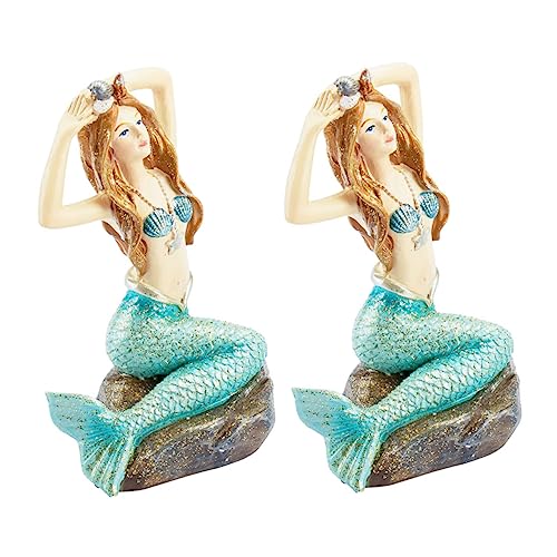 ifundom 2Stücke Künstliche Meerjungfrau Statue Aquarium Dekoration Robuste Harz Ornamente für Fischtank und Tischdeko Realistisches Design für Aquarienlandschaft Wassersicher ifundom 2Stücke Künstliche Meerjungfrau Statue Aquarium Dekoration Robuste Harz Ornamente für Fischtank und Tischdeko Realistisches Design für Aquarienlandschaft Wassersicher von ifundom