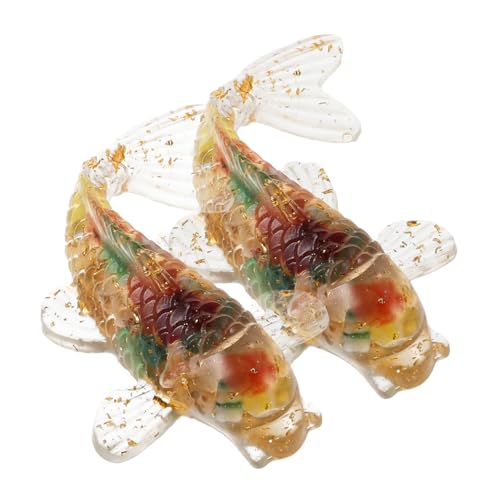 ifundom 2st Karpfen-kristallornamente Koi-Fisch-Figur - Handgefertigter Kristallfisch Fischfiguren Aus Glas Aquariumdekorationen Koi-Fisch-Glas Form Aus Epoxidharz Harz-leim ifundom 2st Karpfen-kristallornamente Koi-Fisch-Figur - Handgefertigter Kristallfisch Fischfiguren Aus Glas Aquariumdekorationen Koi-Fisch-Glas Form Aus Epoxidharz Harz-leim von ifundom