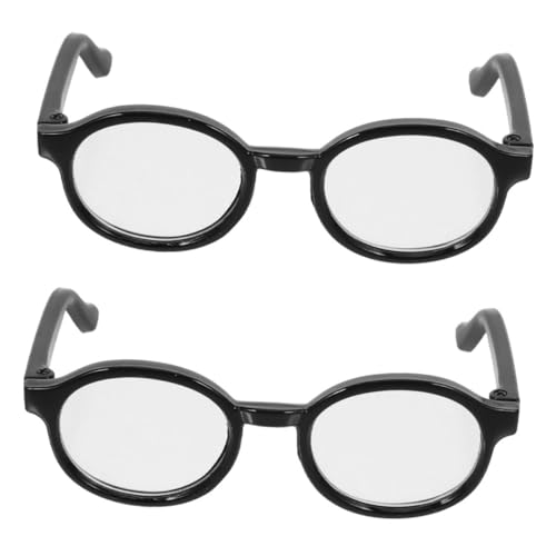 ifundom 2stücke Puppenbrillen Miniatur-Brillen Für Puppen Süße Accessoires Zum Verkleiden Von Puppen Foto-Requisiten Kostümzubehör von ifundom