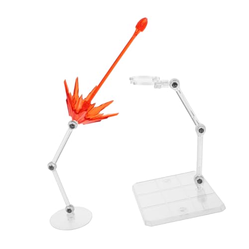ifundom 2stücke Transparente Puppenständer Mit Speziellen Effekten Verstellbare Action-Figur Halterung Für Modellfiguren Und Sammlerstücke Stabiler Stand Mit Schutz Für Figuren von ifundom
