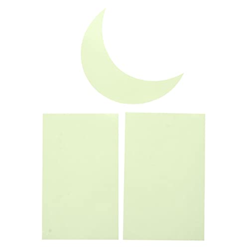ifundom 3 Blätter Leuchtende Wandtattoos Selbstklebende Mond und Sterne Fluoreszierende PVC Wandsticker Kinderzimmer Decke Dekoration Nachtlicht Effekt von ifundom