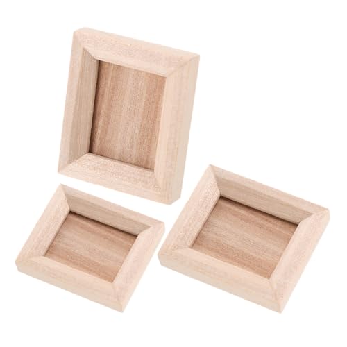 ifundom 3 Stück Mini Fotorahmen Ornamente Puppenhaus Zubehör Muttertags Bilderrahmen Miniatur Bilderrahmen Mini Bilderrahmen Miniatur Puppenhaus Rahmen Holz Hellbraun ifundom 3 Stück Mini Fotorahmen Ornamente Puppenhaus Zubehör Muttertags Bilderrahmen Miniatur Bilderrahmen Mini Bilderrahmen Miniatur Puppenhaus Rahmen Holz Hellbraun von ifundom