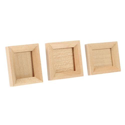 ifundom 3 Stück Puppenhaus-Fotorahmen Mikro-Fotorahmen Szene Miniaturen Puppenhäuser Bausätze Miniatur-Bilderrahmen Miniatur-Fotorahmen Mini-Dekoration Mini-Bilderrahmen Masse Holz ifundom 3 Stück Puppenhaus-Fotorahmen Mikro-Fotorahmen Szene Miniaturen Puppenhäuser Bausätze Miniatur-Bilderrahmen Miniatur-Fotorahmen Mini-Dekoration Mini-Bilderrahmen Masse Holz von ifundom
