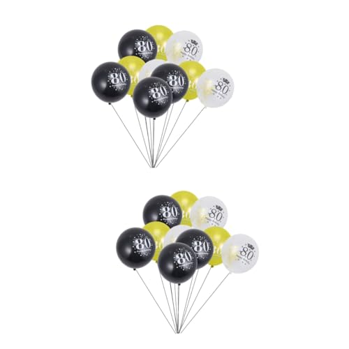 ifundom 30 Stk Latexballons Mit Konfetti Vorgefüllte Konfettiballons Luftballons Zum 80. Geburtstag Dekorationen Zum 80. Geburtstag Zahlenballons Alles Zum Geburtstag Emulsion von ifundom