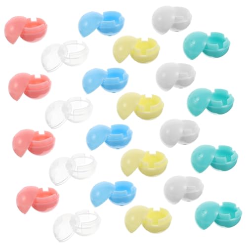 ifundom 30 Stück Teiliges Befüllbare Runde Kapseln für Mini-vending-maschinen Klare Kunststoffkugeln für DIY Dekoration Partygeschenke Überraschungs-preise von ifundom