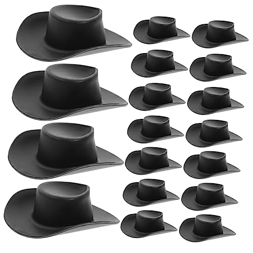 ifundom 30St Mini-Cowboyhut Schwarzer Hut Miniaturhüte basteln Herren Strohhut Kuhmädchenhüte kinderspielzeuge Puppenhut austauschbare kleine Hüte austauschbare Miniaturhüte Plastik Black ifundom 30St Mini-Cowboyhut Schwarzer Hut Miniaturhüte basteln Herren Strohhut Kuhmädchenhüte kinderspielzeuge Puppenhut austauschbare kleine Hüte austauschbare Miniaturhüte Plastik Black von ifundom