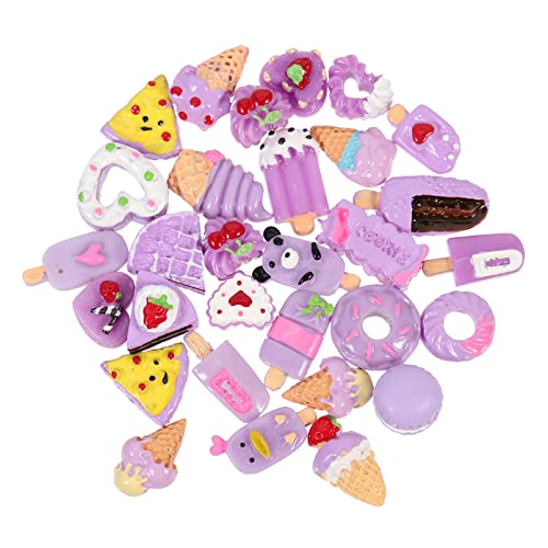 ifundom Handyhülle Charm Set 30 Stück Miniatur Lebensmittel Ornament Nagel Charms Für Basteldeko von ifundom