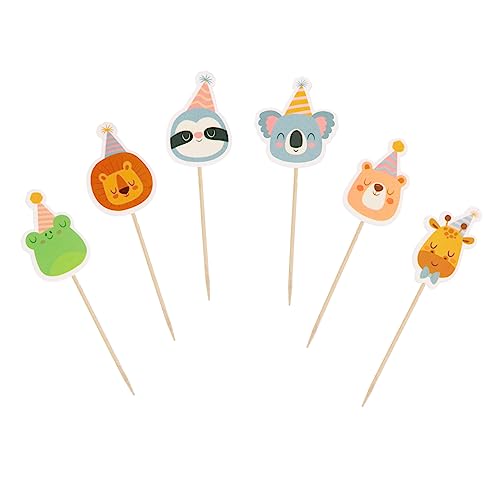 ifundom 30st Tierischer Kucheneinsatz Ornament Für Kuchen Picks Obstkuchen Festival-kuchen- Karikatur Fruchtdekor Tortenaufsätze Für Geburtstage Essen Zahnstocher Tiere Papier ifundom 30st Tierischer Kucheneinsatz Ornament Für Kuchen Picks Obstkuchen Festival-kuchen- Karikatur Fruchtdekor Tortenaufsätze Für Geburtstage Essen Zahnstocher Tiere Papier von ifundom