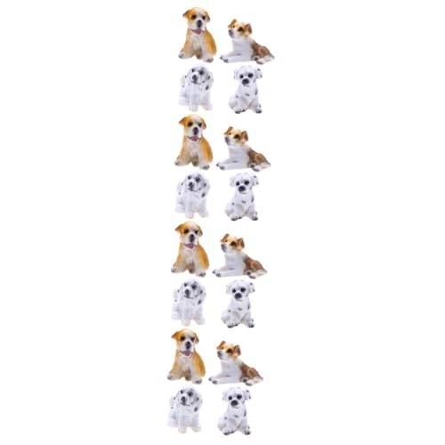 ifundom 4 Sätze Simulationshund Für Mädchen Welpe Kinderspielzeug Spielzeugfiguren Spielzeughund Miniaturfiguren Tierfiguren Minifiguren Für Tierspielzeug Harz 4 Stück * 4 von ifundom
