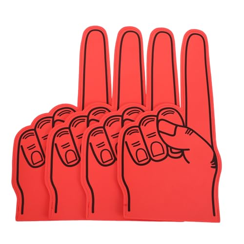 ifundom 4 Schaumstofffinger Handfinger Aus Eva Schaum Für Schulartikel Sportveranstaltungen Fußball Basketballspiele Cheerleading Ausrüstung von ifundom