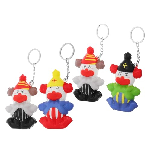 ifundom 4 Stück Clown Schlüsselanhänger Lustige Schlüsselanhänger Schlüsselanhänger In Großen Mengen Für Schlüsselanhänger Für Rucksäcke Clown Zeug Schlüsselanhänger In Großen von ifundom