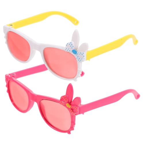 ifundom 4 Stück Puppenbrille Mini-sonnenbrille Kunststoff Puppen-lesebrille Puppe Verkleidet Brillen Katzenbrille Amerikanische Mädchenpuppen Puppensonnenbrille Brillengestelle Plastik Ohr von ifundom
