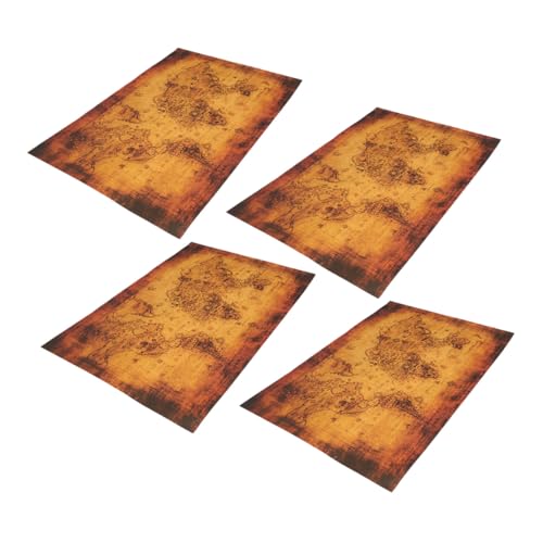 ifundom 4 Stück Teiliges Piraten Vintage Schatzkarten aus Papier für Tischspiel Abenteuer Piratenparty Dekorationen Festliche Schatzsuche Zubehör ifundom 4 Stück Teiliges Piraten Vintage Schatzkarten aus Papier für Tischspiel Abenteuer Piratenparty Dekorationen Festliche Schatzsuche Zubehör von ifundom