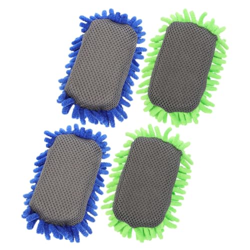 ifundom 4 Stück Teiliges Whiteboard radiergummi Waschbarem Chenille und Schwamm Wiederverwendbar Magnetisch Haftend Trocken Abwischbar für Klassenzimmer Büro und Zuhause von ifundom