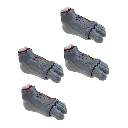 ifundom 4 Stück Uhrwerk-Zombie-Geist-Füße Halloween Halloween mitgebsel Planschbecken Zappelspielzeug zum Aufziehen Halloween Uhrwerk Abs Grey ifundom 4 Stück Uhrwerk-Zombie-Geist-Füße Halloween Halloween mitgebsel Planschbecken Zappelspielzeug zum Aufziehen Halloween Uhrwerk Abs Grey von ifundom