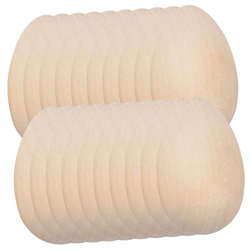 ifundom 40 Stück nachgeahmte Eier -Ei Fälschung Huhn Hühner Pfannkuchen unfertige Ostereier aus Holz Holzeier Kunstbedarf für Holzeier zum Basteln Holzspielzeug ifundom 40 Stück nachgeahmte Eier -Ei Fälschung Huhn Hühner Pfannkuchen unfertige Ostereier aus Holz Holzeier Kunstbedarf für Holzeier zum Basteln Holzspielzeug von ifundom