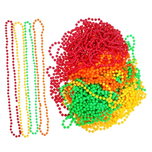 ifundom 48 . Teiliges Neon Perlen Halsketten Retro Party Schmuck aus Kunststoff Leichte Wiederverwendbare Karneval Accessoires für Frauen Bunte Mardi Gras Halsketten für Festliche ifundom 48 . Teiliges Neon Perlen Halsketten Retro Party Schmuck aus Kunststoff Leichte Wiederverwendbare Karneval Accessoires für Frauen Bunte Mardi Gras Halsketten für Festliche von ifundom