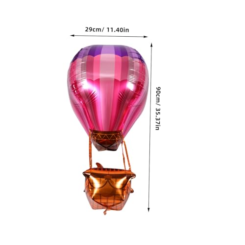 ifundom 5 Stück Teiliges Großes Heißluftballon Folienballon aus Robustem Aluminiumfolie Material Langlebige und Auslaufsichere Partydekoration für Geburtstage Babypartys und ifundom 5 Stück Teiliges Großes Heißluftballon Folienballon aus Robustem Aluminiumfolie Material Langlebige und Auslaufsichere Partydekoration für Geburtstage Babypartys und von ifundom