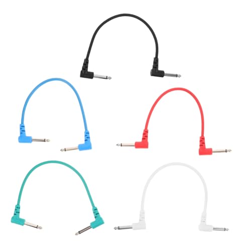 ifundom 5 Stück Teiliges Pedalboard Verbinder Kabel für Gitarreneffekte Robuste Patchkabel Verbindung Sechs Effektgeräten Kompakt für Bühne und Studio Zuverlässige Klangübertragung ifundom 5 Stück Teiliges Pedalboard Verbinder Kabel für Gitarreneffekte Robuste Patchkabel Verbindung Sechs Effektgeräten Kompakt für Bühne und Studio Zuverlässige Klangübertragung von ifundom