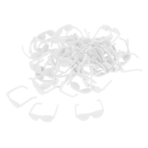 ifundom 50 Stück Minipuppenbrille Miniaturen stilvolle Brillenrequisiten Brille für Puppe kleine aus Kunststoff Puppe Mini-Brillenmodelle Plastik Weiß ifundom 50 Stück Minipuppenbrille Miniaturen stilvolle Brillenrequisiten Brille für Puppe kleine aus Kunststoff Puppe Mini-Brillenmodelle Plastik Weiß von ifundom