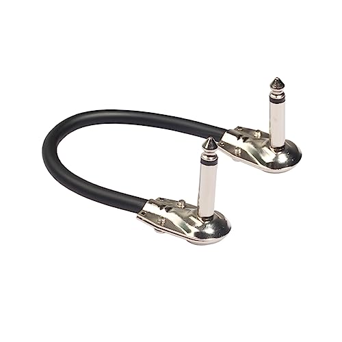 ifundom 5Stücke Gitarren Patchkabel mit Rechtwinkligen Stecker für Effektpedale Hochwertige Verbindung für Mikrofone und Mischpulte Schwarz ifundom 5Stücke Gitarren Patchkabel mit Rechtwinkligen Stecker für Effektpedale Hochwertige Verbindung für Mikrofone und Mischpulte Schwarz von ifundom
