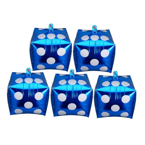 ifundom 5st Würfel Ballon Würfelballons Wiederverwendbare Ballongirlande Ballonpumpe Mehrfarbige Ballonlichter Brettspiel-ballons Luftballons Für Poolpartys Blue Aluminiumfolie ifundom 5st Würfel Ballon Würfelballons Wiederverwendbare Ballongirlande Ballonpumpe Mehrfarbige Ballonlichter Brettspiel-ballons Luftballons Für Poolpartys Blue Aluminiumfolie von ifundom