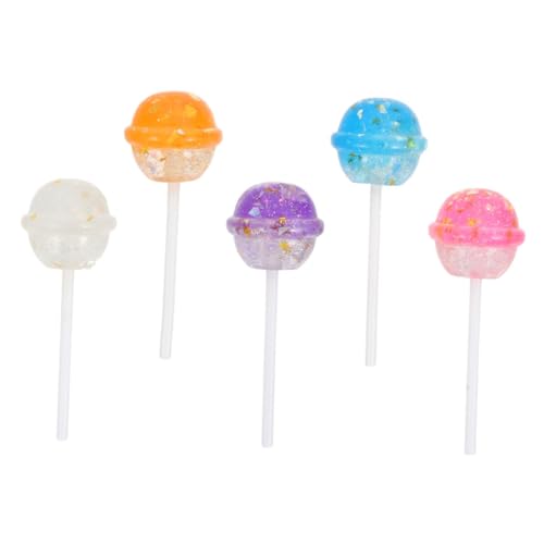 ifundom 5stücke Mini Fake Lollipop Charms Aus Resin Bunte Lutscher Für Schlüsselanhänger Ohrringe Armbänder Und Halsketten Bastelmaterial Für Kreative Projekte von ifundom