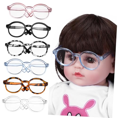 ifundom 6 Stück Baumwoll Puppenbrillen Mini Brillen Für Puppen Mini Sonnenbrillen Für Puppen Mini Brillen Zum Basteln Miniatur Brillen Puppen Anziehzubehör Miniatur Puppenhaus von ifundom