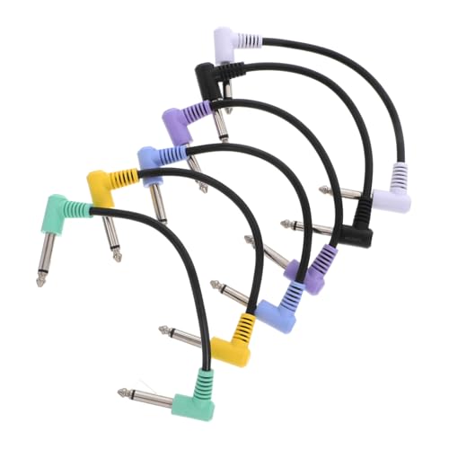 ifundom 6 Stück Effektkabel Gitarren Audio Patchkabel Pedal Patchkabel Effektpedalkabel Rechtwinkliger Pedalanschluss Rechtwinkliges Rechtwinkliges Pedalkabel Metall ifundom 6 Stück Effektkabel Gitarren Audio Patchkabel Pedal Patchkabel Effektpedalkabel Rechtwinkliger Pedalanschluss Rechtwinkliges Rechtwinkliges Pedalkabel Metall von ifundom