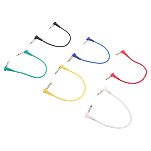 ifundom 6 Stück Effektpedal Patchkabel Gitarre und Bass Robustes Audiokabel mit Metall Gummimaterialien Kompatibel mit Gitarrenverstärkern und Effektgeräten Geräuscharm und Stabil ifundom 6 Stück Effektpedal Patchkabel Gitarre und Bass Robustes Audiokabel mit Metall Gummimaterialien Kompatibel mit Gitarrenverstärkern und Effektgeräten Geräuscharm und Stabil von ifundom